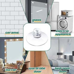 Ventouse en <span class=keywords><strong>PVC</strong></span> transparent 40MM 30MM avec goujon pour <span class=keywords><strong>table</strong></span> en verre - Product Image 4