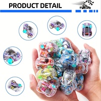Voiture miniature de course pour enfants à inertie, en plastique transparent double couche, certifiée 3C, vente en gros