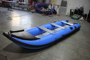 Bote Inflable de PVC Alemán Kaboat de 4.5m 4.7m, Bote de Pesca Inflable para 3 Personas, Kayak Inflable 450 470 - Product Image 3