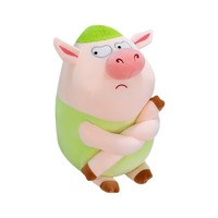 Boneka Babi Ekspresi Lucu Mainan Mewah Super Lembut Boneka Bantal Besar Kreatif 40-65cm Uniseks