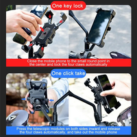 Support de téléphone en métal rotatif à 360 degrés en alliage d'aluminium complet et support de téléphone portable 360 Lit Tablette Supports universels