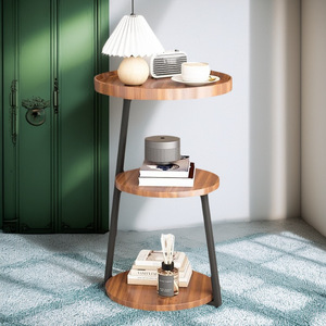 Mesa de centro pequeña de estilo nórdico, mesa auxiliar para sofá, mesa esquinera sencilla para sala de estar, mesa auxiliar pequeña con diseño contemporáneo - Product Image 3