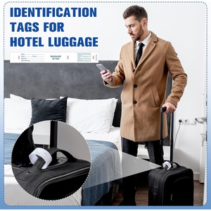 ป้ายติดกระเป๋าเดินทางของโรงแรมพร้อมเทปถ่าย<span class=keywords><strong>โอน</strong></span>ข้อมูลบนกระดาษด้านหลัง ป้าย<span class=keywords><strong>ตรวจ</strong></span>สอบสัมภาระพร้อมหมายเลข - Product Image 5