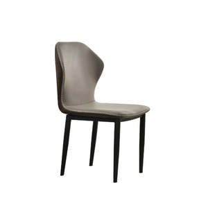 Nouveau restaurant moderne <span class=keywords><strong>tissu</strong></span> salle à manger <span class=keywords><strong>chaise</strong></span> pied en métal PU cuir salle à manger chaises - Product Image 1