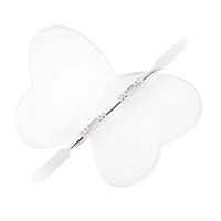 Palette de maquillage transparente en acrylique, mélangeur de peinture à l'huile et d'aquarelle, palette spéciale pour artistes maquilleurs, palette de couleurs pour ongles