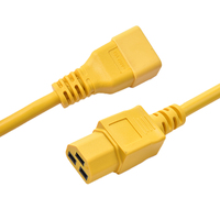 Connecteur IEC de longueur personnalisée certifié UL VDE C19 C20 à C21 Rallonge d'alimentation 20A 250V