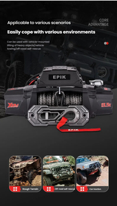 QSF Venta caliente 13500lbs Vehículo todoterreno Cabrestante eléctrico 12V Coche móvil Grúa Polipasto Cabrestante - Product Image 4