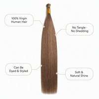Lots de Cheveux Humains Remy de Qualité Professionnelle pour la Confection de Perruques, Double Trame, Cuticules Alignées, Sans Nœuds