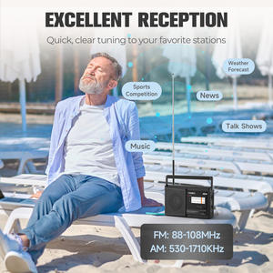 <span class=keywords><strong>Radio</strong></span> <span class=keywords><strong>Analogica</strong></span> Portatile PRUNUS AM <span class=keywords><strong>FM</strong></span> con Chip PVC, Alimentazione a Batteria e Presa AC, Ricezione Eccellente, <span class=keywords><strong>Radio</strong></span> <span class=keywords><strong>Analogica</strong></span> a Batterie D - Product Image 4