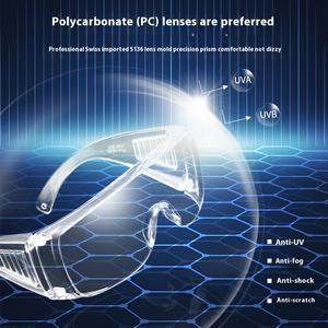 男性と女性のためのANSI Z87認定UV保護安全メガネクリア防霧スクラッチ耐性レンズ - Product Image 2