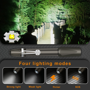 अल्ट्रा उज्ज्वल आउटडोर मिनी छोटे पोर्टेबल पेन आकार के दीपक चिकित्सा रिचार्जेबल टॉर्च लाइट सामरिक फ्लैशलाइट - Product Image 4