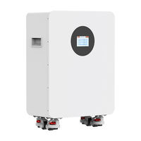 Batterie de stockage d'énergie solaire domestique LiFePO4 48V 314Ah 15-30KWh, murale, empilable, hybride réseau/hors réseau, IP65, 5-10kW