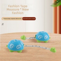 Ruban à mesurer numérique tendance en ABS, motifs tortue, panda, poisson, poulet, canard jaune, chameau, double face, ouvre-boîte avec fenêtre visuelle