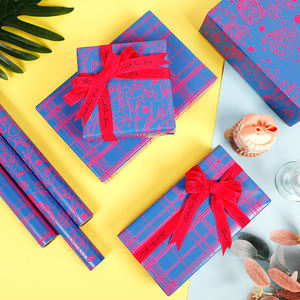 Factory Wholesale 80g Christmas Custom Luxury <b>Gift</b> <b>Wrap</b> <b>Paper</b> 43*300cm Wrapping <b>Paper</b> for Packaging - Product Image 2