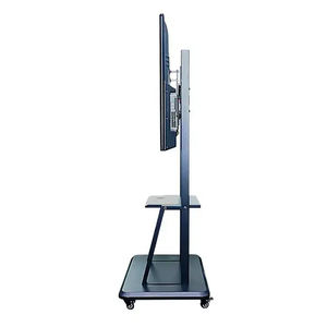 <strong>43</strong> to 65 <strong>Inch</strong> Rolling Mobile <strong>TV</strong> <strong>Bracket</strong> Height Adjustable Floor Stand with Wheels Mobile <strong>TV</strong> Mount Stand - Product Image 3