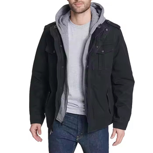 Wholesale Full <b>Zip</b> <b>up</b> <b>Jacket</b> for Men Sherpa Lined Hooded Trucker <b>Jacket</b> Lightweight Comfortable Fashion Outfit Men's Apparel - Product Image 3