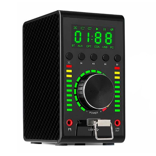 MA12070 Amplifier HIFI BT 5.0 2*68W Optical Coaxial USB 2.0 Power Amplifier Full Digital Decoding Stereo Audio Amplifier 9-20V