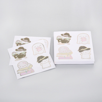 Autocollant en papier imperméable adhésif d'impression personnalisée Cartoon Logo Foil Kiss Cut Stickers Sheets pour enfants