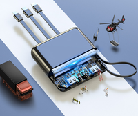 Gadgets électroniques pour hommes et femmes, produits de luxe de petite taille, idées de cadeaux, batterie externe personnalisée avec câbles USB