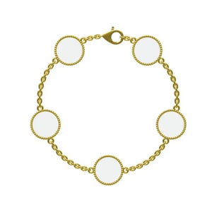 Hochwertiges Klassisches Kleeblatt Glücks-Achat-Armband Luxuriöser Modeschmuck für Damen - Product Image 3