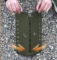 Table de camping pliable, légère et portable en aluminium et fer, pour pique-nique, cuisine, ordinateur, durable et écologique