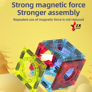 Tiktok Xu Hướng Thông Minh 3D Nam Châm Xây Dựng Khối Gạch 100PC Giáo Dục Ánh Sáng Xây Dựng Từ Khối Bộ Cho Trẻ Em - Product Image 5