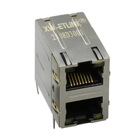Connecteur RJ45 modulaire 2x1 1G 5G 10G, prise RJ45, connecteur femelle 8 broches, connecteur LED PCB, connecteur Ethernet RJ45