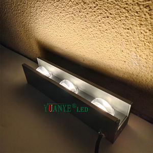 Applique murale LED RGBW étanche, forme cylindrique 3x180 degrés, contrôlée DMX 512/WiFi, à intensité variable, avec visière anti-éblouissement YY-BDW007 - Product Image 3