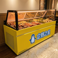 Refrigerador Vertical Comercial de Doble Temperatura con Enfriamiento Mecánico Directo, Puerta de Vidrio y Acero Inoxidable