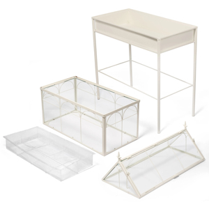 Jardín interior moderno en contenedor suculento Planta Terrario Contenedores de vidrio Kit de jardín Caja de metal colgante Cultivo interior como regalo - Product Image 5