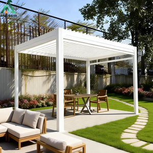 <span class=keywords><strong>Pergola</strong></span> <span class=keywords><strong>bioclimatique</strong></span> en aluminium à prix direct <span class=keywords><strong>usine</strong></span>, toit à lames orientables, légère, économique, structure de jardin extérieure personnalisée - Product Image 5