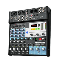 Console de mixage numérique professionnelle MX8 8 canaux Mini DJ pour l'enregistrement, les spectacles, la lecture et le studio à domicile