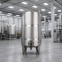 Cuve de fermentation automatique en acier inoxydable de 5000 L avec système de pompage, contrôlée par PLC