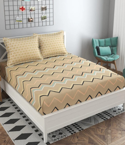 Parure de draps imprimés modernes 100 % coton 300 fils, écologiques, toutes saisons, doux, respirants et confortables pour chambre à coucher et chambre d'amis - Product Image 1