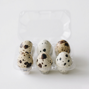 Transparente 6 Bandeja de huevos de plástico de 9 agujeros Caja de cartón de huevos de pollo transparente Juego de platos y cuencos - Product Image 2