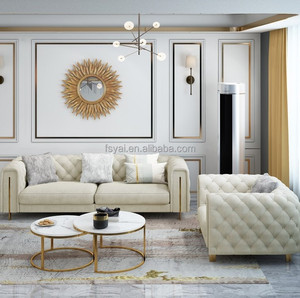 Sofá seccional en forma de L, juego de sofás para sala de estar, diseños modernos para muebles de sala de estar, juego de sofás para sala de estar de tela - Product Image 2