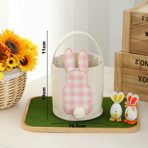 Cesti Pasquali all'Ingrosso Personalizzati con Design Coniglietto Carino, Contenitori Ecologici per Bambini e Neonati per Caccia alle Uova e Regali - Product Image 6