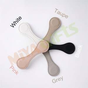 Carpeta de metal personalizada PU cuero Corc forma ovalada marcapáginas reflectante magnético planificador TN colorido clip de papel - Product Image 2