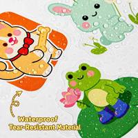 Rouleau d'autocollants en PVC imperméables Honli, motifs de dessins animés mignons, découpés, adhésifs, 50 pièces, personnalisables pour ordinateur portable, bouteille d'eau, scrapbooking, cadeau