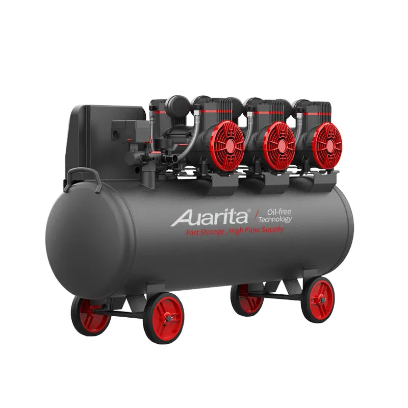 Auarita Olie-Vrije 240V 100l 1800W Elektrische Luchtcompressor 3 Cilinders Stille Luchtcompressor Machine