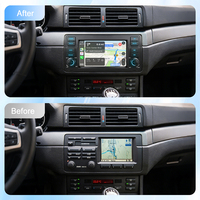 Autoradio Rhythm 7 pouces IPS pour BMW E46 M3 1998-2006, CarPlay sans fil, Android Auto, GPS, commande au volant, radio FM