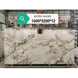 Azulejos de pared de formato China 3200x1600, pared gris oscuro, Blanco esmaltado, mármol para el Hogar, baño, azulejo de suelo de piedra sinterizada pulida - Product Image 1