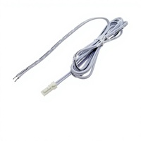Kabel Daya USB PVC Tembaga Penuh 5-12V dengan Sakelar Satu Tombol Lampu LED Kabinet Strip Kotak Pembagi Satu-ke-enam