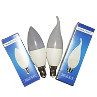 Lampu Lilin LED 5W 6W 7W 9W dengan Basis E14, Model Bunga Vintage