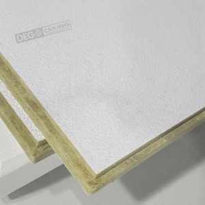 Hiệu suất cao 20mm Độ dày Acoustic sợi khoáng Board trần giả các loại khác nhau của Tấm treo gạch len - Product Image 1