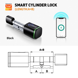Serrure de porte intelligente électronique Wifi avec télécommande, déverrouillage par empreinte digitale biométrique, carte intelligente, mot de passe et clé - Product Image 3