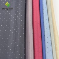Tissu d'interlining en taffetas sergé imprimé à pois de haute qualité pour doublure de costume et vêtements de sport pour garçons et filles