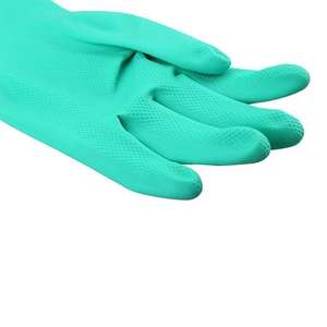 Sol-Vex 37-176 Gants de protection de sécurité anti-abrasion entièrement enduits de nitrile chimique vert - Product Image 2
