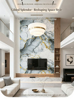 Papier adhésif 3D effet marbre, vinyle tactile, imperméable, pelable et repositionnable, revêtement mural pour la décoration intérieure