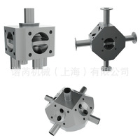 Katup Diafragma Saunders Bio Block Valve Group DN25 untuk Penggunaan Farmasi, Segel Lunak, Suhu Ruangan